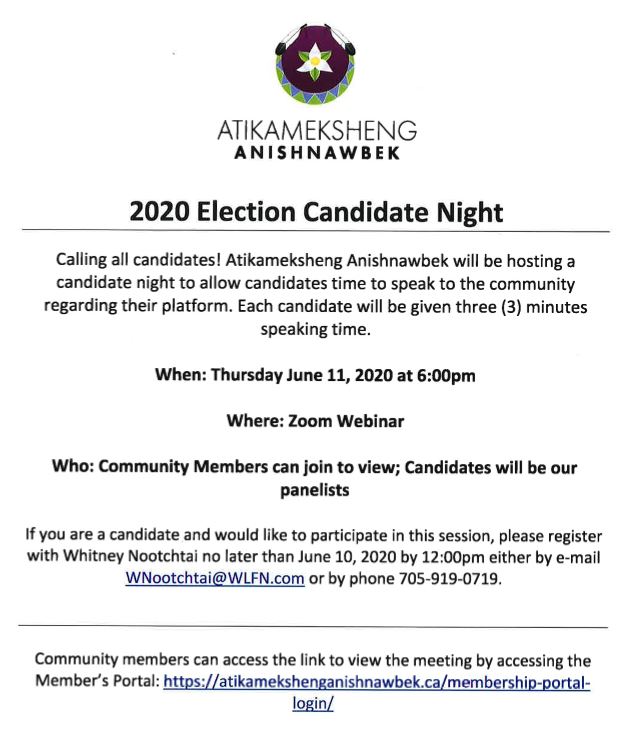 Call for 2020 Election Candidates Night